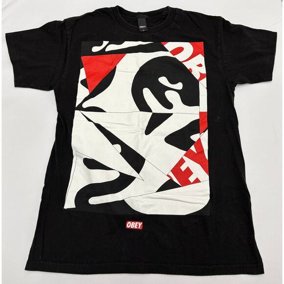 Size M | OBEY Abstract Graphic Logo Men's Short Sleeve Crew Neck T-Shirt - Picture 1 of 6